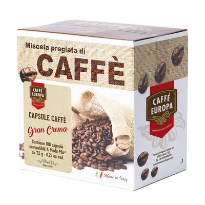 Caffè L'espresso Mio Più Crema – 8 confezioni da 10 Capsule Compatibili  Lavazza® A Modo Mio® - Caffè Trombetta